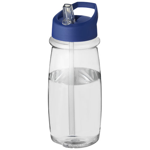 Gourde de sport publicitaire 600ml H2O Active® Translucide et Bleu